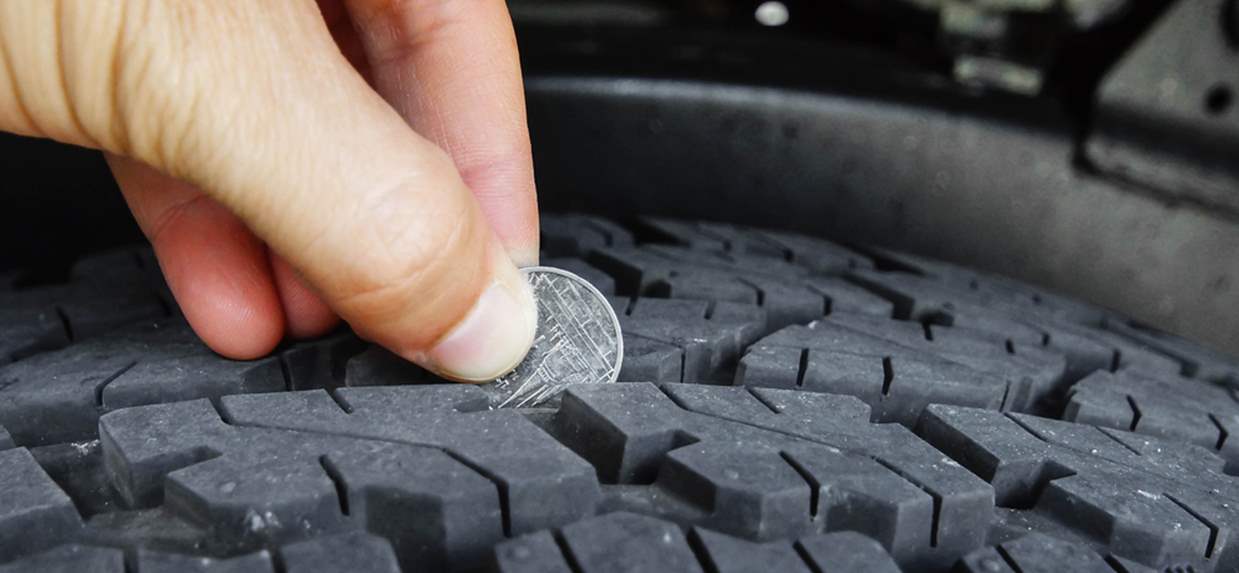 Learn how to check your tire tread with this life hack from Bridgestone